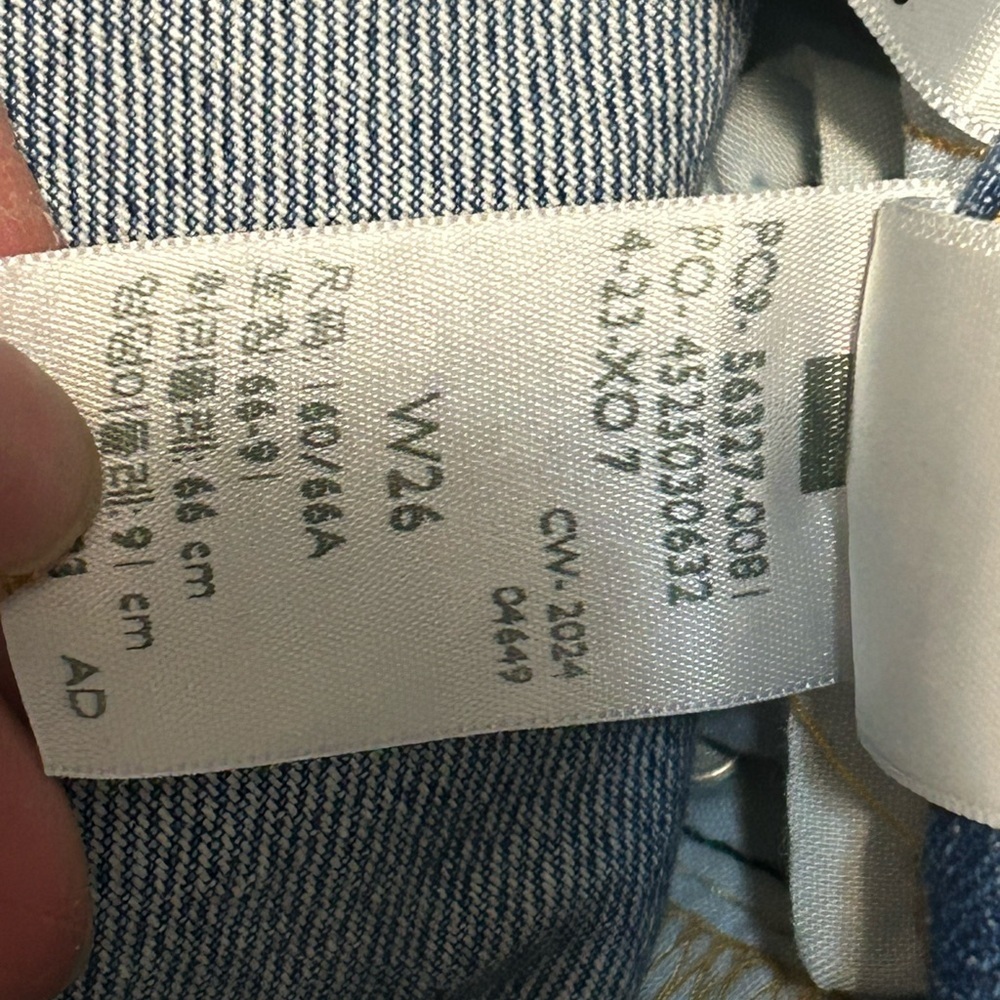 Levi's Blue Distressed Jean Shorts - Picture 6 of 6